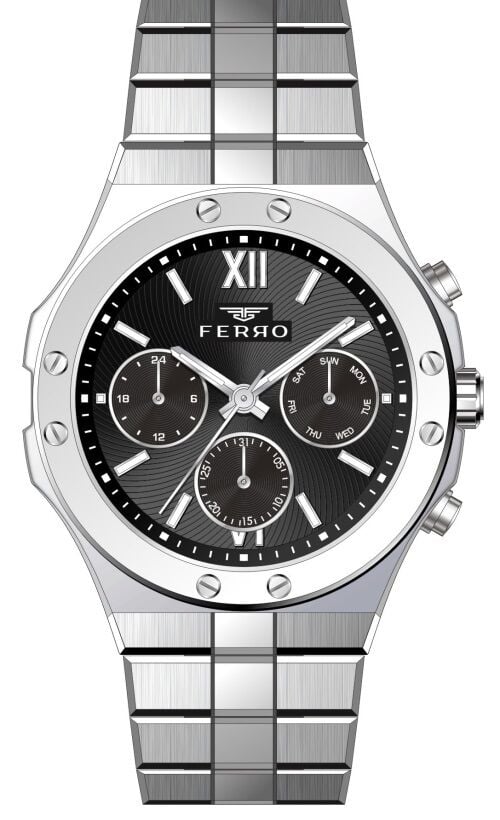 Ferro FM31356A-A2 44 mm Gri Erkek Kol Saati