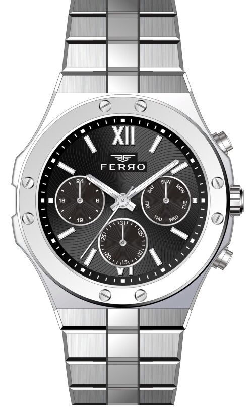 Ferro FM31356A-A2 44 mm Gri Erkek Kol Saati