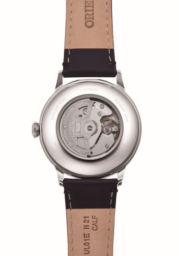 Orient Bambino RA-AC0022S30B Kurmalı Otomatik Deri Siyah Beyaz Kadran 41 mm Erkek Kol Saati