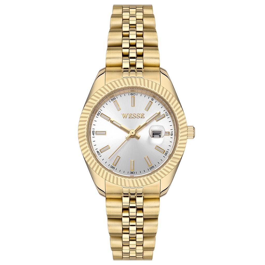 Wesse WWL111510 Quartz Çelik Altın Rengi 32 mm Kadın Kol Saati