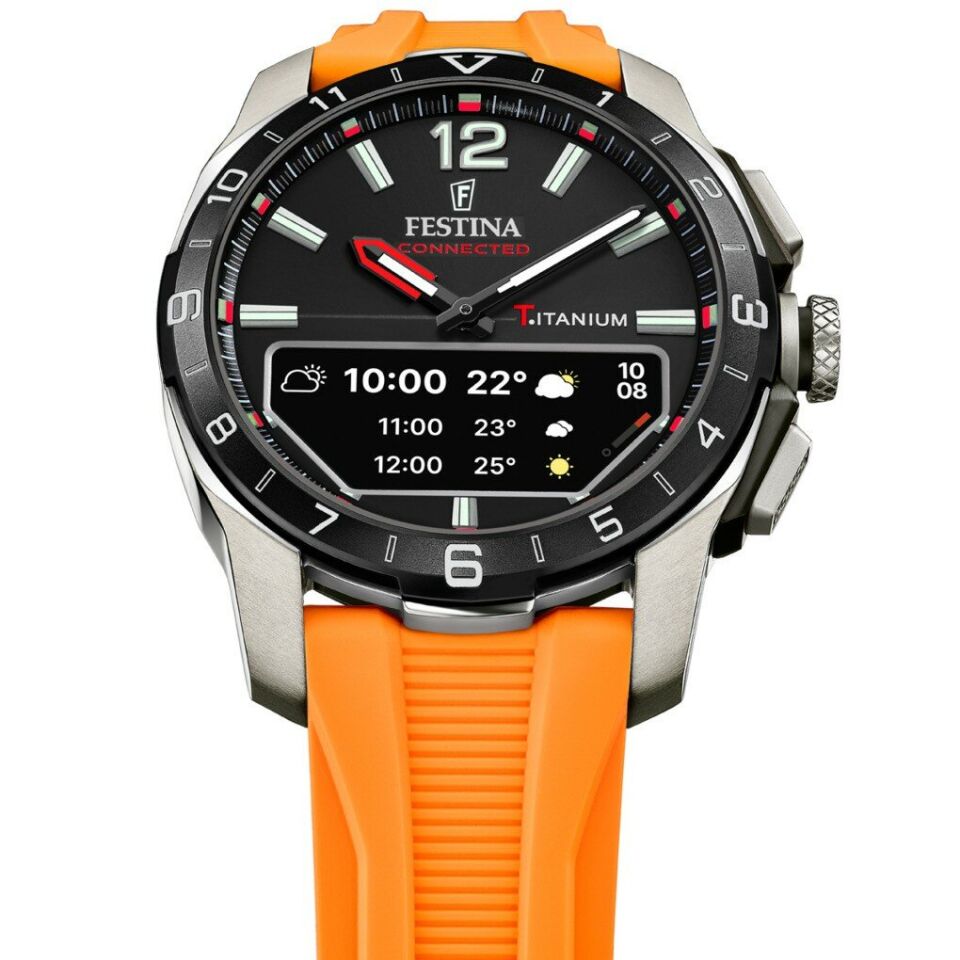 Festina F23000/D Conneted-d Silikon Turuncu 44 mm Erkek Kol Saati