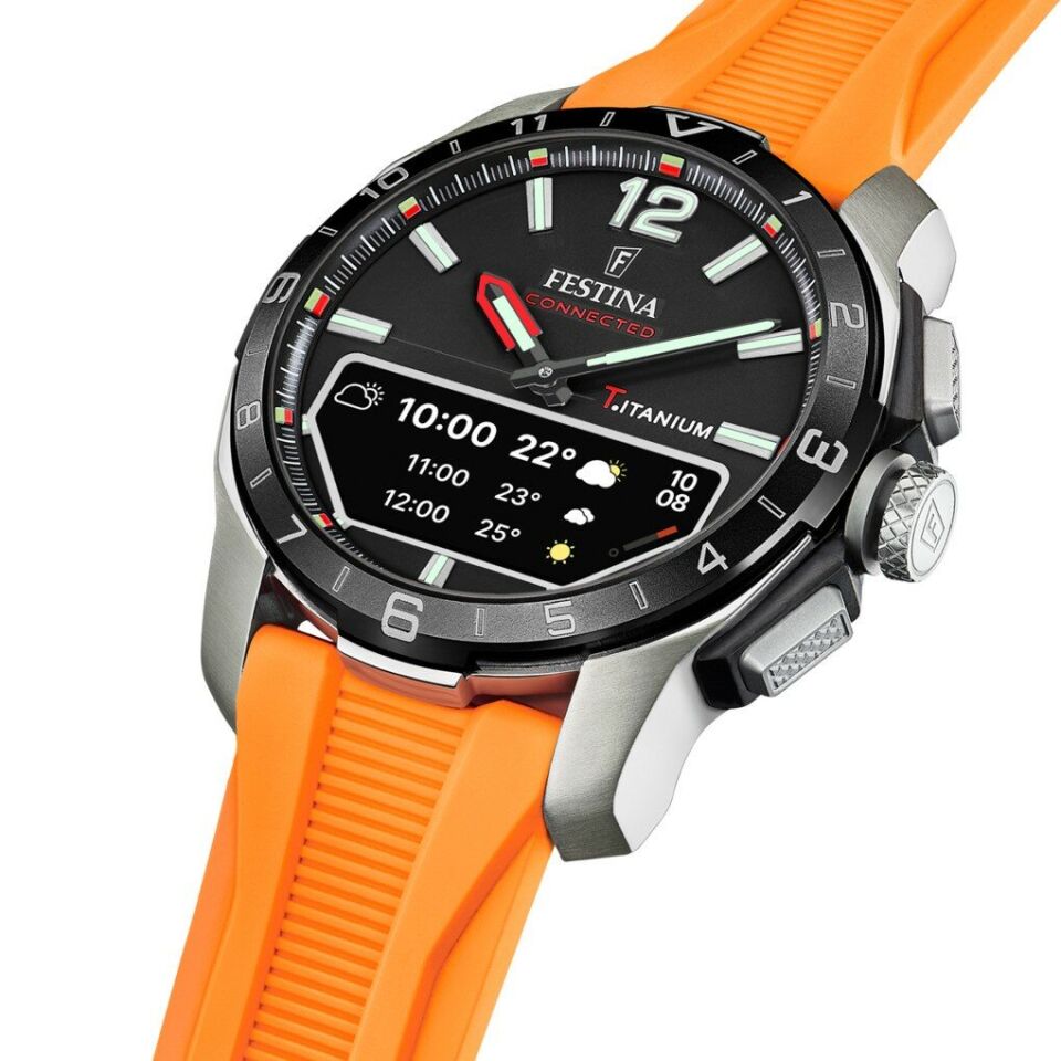 Festina F23000/D Conneted-d Silikon Turuncu 44 mm Erkek Kol Saati