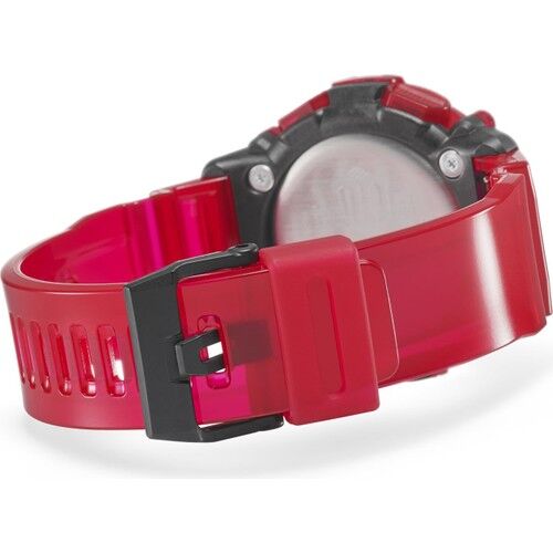 Casio GA-2200SKL-4ADR Quartz Silikon Kırmızı Siyah Kadran 20 ATM 47 mm Erkek Kol Saati