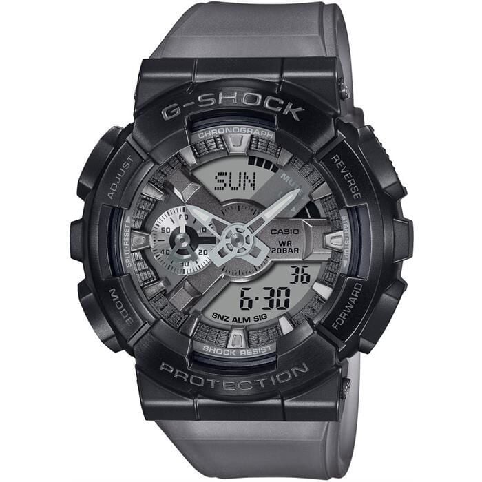 Casio GM-110MF-1ADR G-Shock Quartz Silikon Gri 20 ATM Erkek Kol Saati