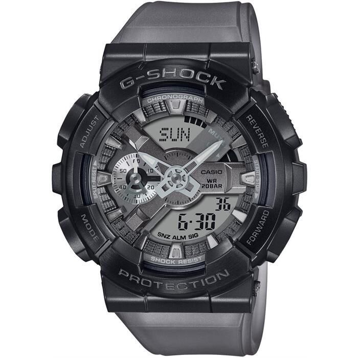 Casio GM-110MF-1ADR G-Shock Quartz Silikon Gri 20 ATM Erkek Kol Saati