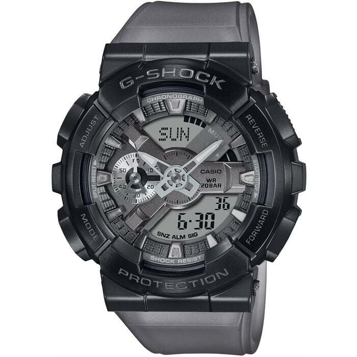 Casio GM-110MF-1ADR G-Shock Quartz Silikon Gri 20 ATM Erkek Kol Saati