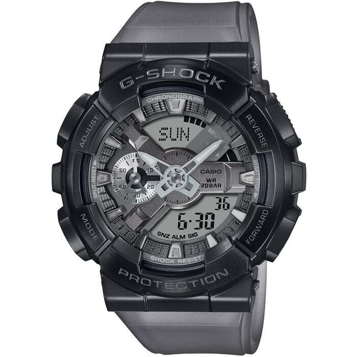 Casio GM-110MF-1ADR G-Shock Quartz Silikon Gri 20 ATM Erkek Kol Saati
