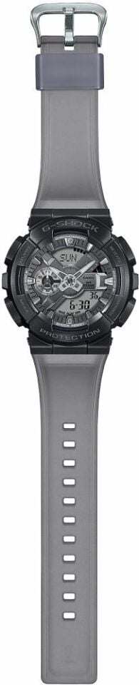 Casio GM-110MF-1ADR G-Shock Quartz Silikon Gri 20 ATM Erkek Kol Saati