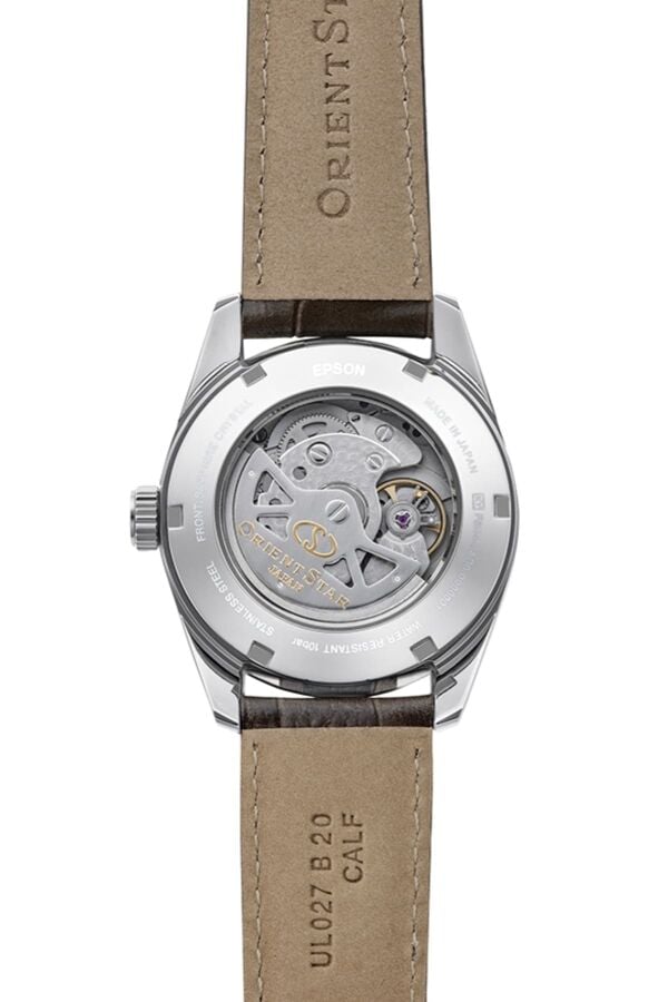 Orient Star RE-AU0113Y00B Kurmalı Otomatik Deri Kordon Gri Safir Cam 39 mm Erkek Kol Saati