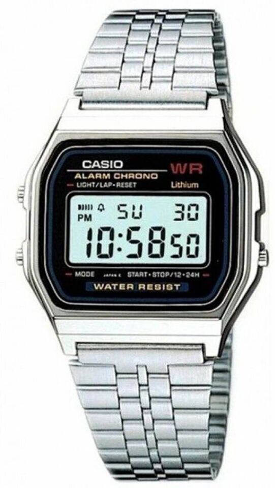 Casio A159W-N1DF Quartz Dijital Çelik Gri 33 mm Erkek Kol Saati