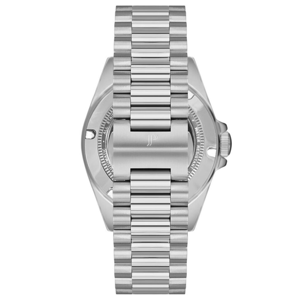 Jacques Philippe JPAGS5513X6 Quartz Swiss Made Çelik Gri Yeşil Kadran Safir Cam 10 ATM 41 mm Erkek Kol Saati