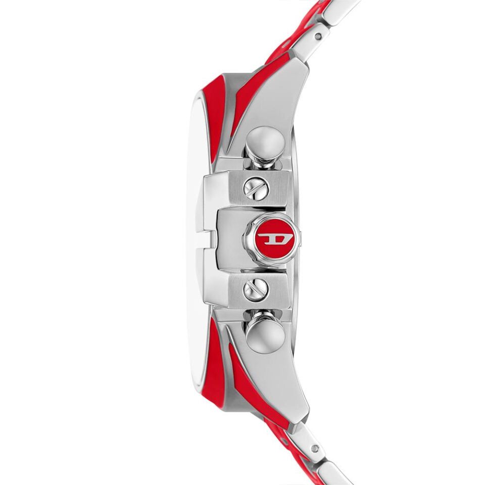 Diesel DZ4638 Quartz Çelik Gri/Kırmızı 10 ATM 51 mm Erkek Kol Saati