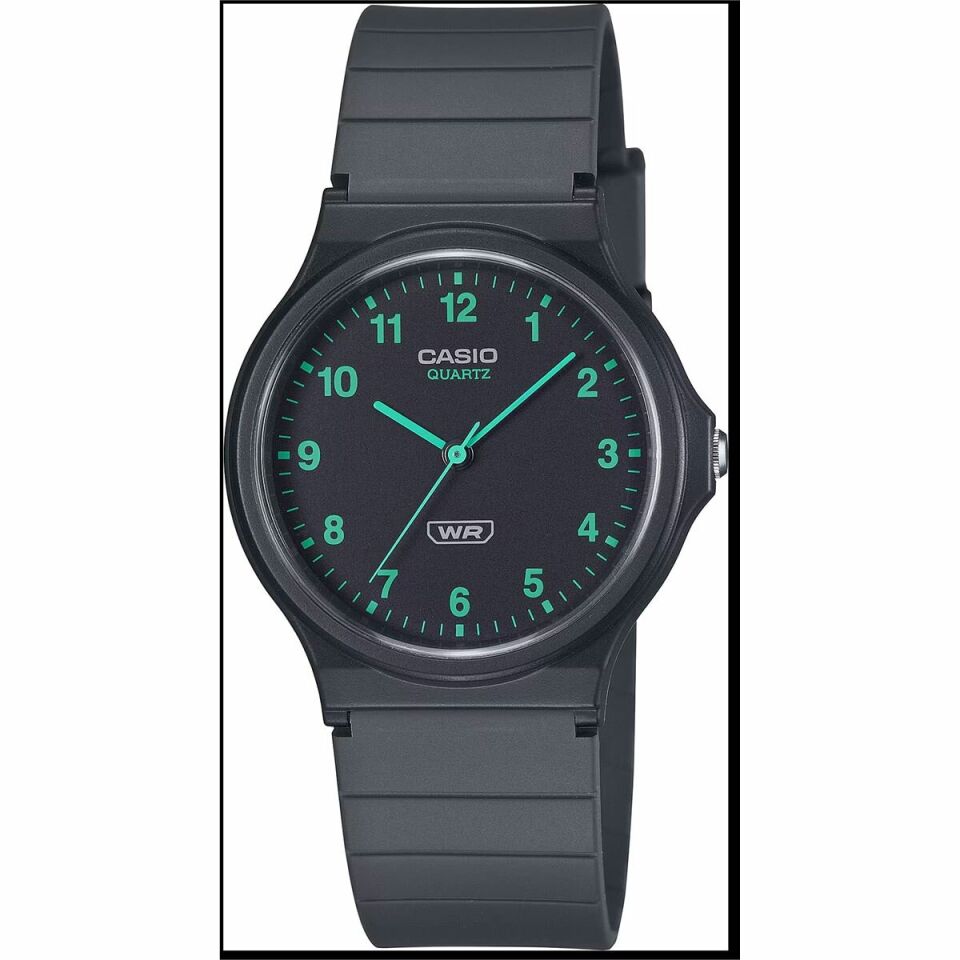 Casio MQ-24B-8BDF Quartz Silikon Kordon Siyah 35 mm Erkek Kol Saati