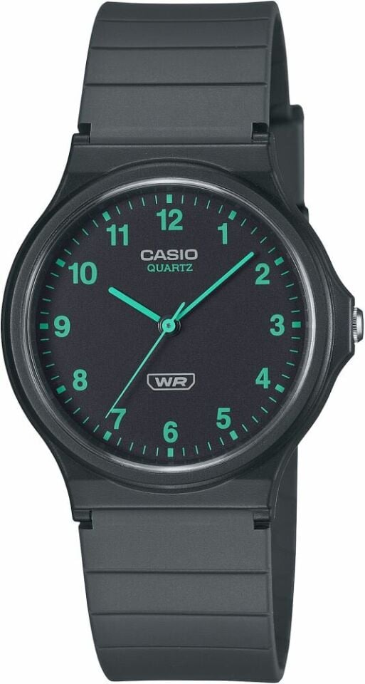 Casio MQ-24B-8BDF Quartz Silikon Kordon Siyah 35 mm Erkek Kol Saati