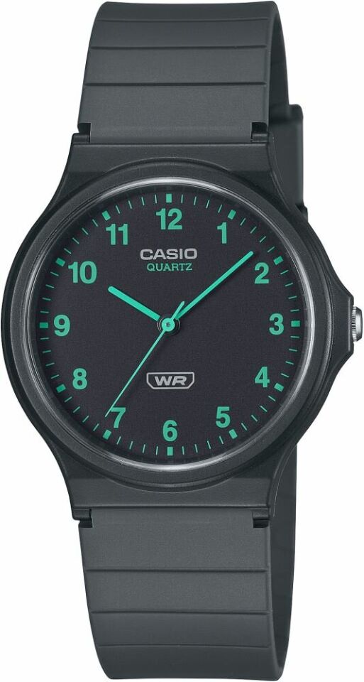 Casio MQ-24B-8BDF Quartz Silikon Kordon Siyah 35 mm Erkek Kol Saati