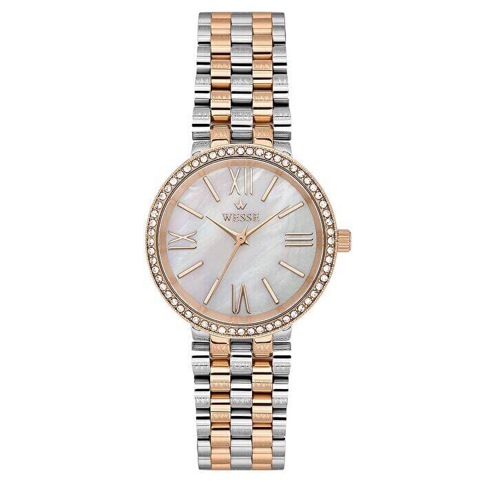 Wesse WWL112605 Quartz Çelik Rose/Gri 34 mm Kadın Kol Saati