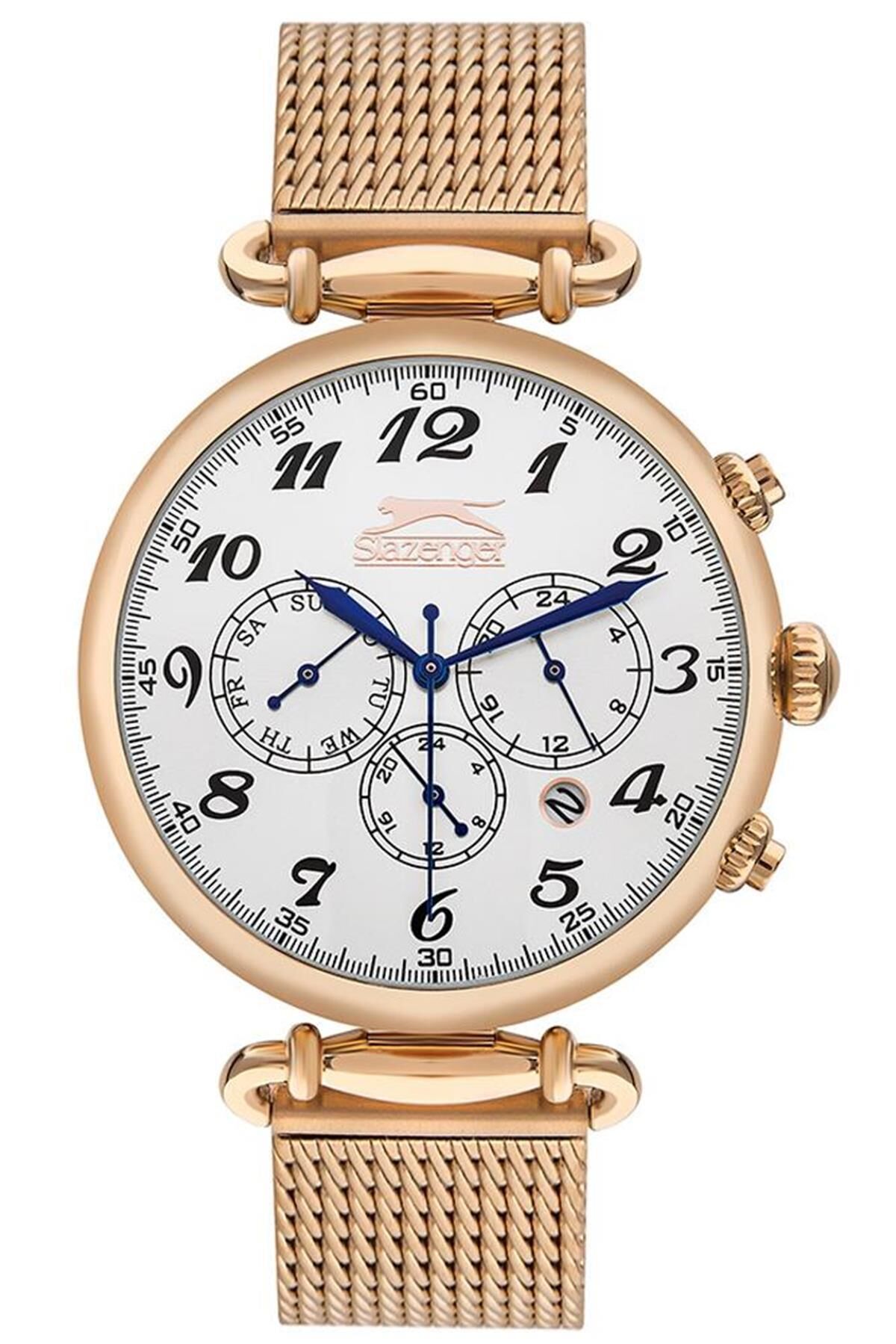 Slazenger SL.09.2200.2.02 Quartz Hasır Rose 43 mm Erkek Kol Saati