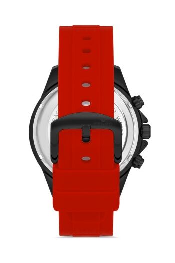 Ferro Turuncu Silikon Kordon Erkek Kol Saati FM31362D-ZK Tüm Fonksiyonlar Aktif 3 ATM Su Geçirmez