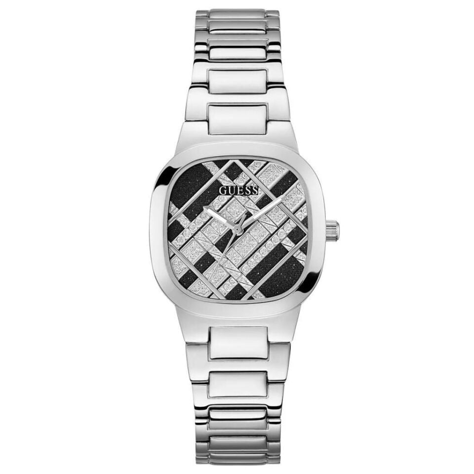 Guess GUGW0600L1 Quartz Çelik Gri Siyah Kadran 32 mm Kadın Kol Saati