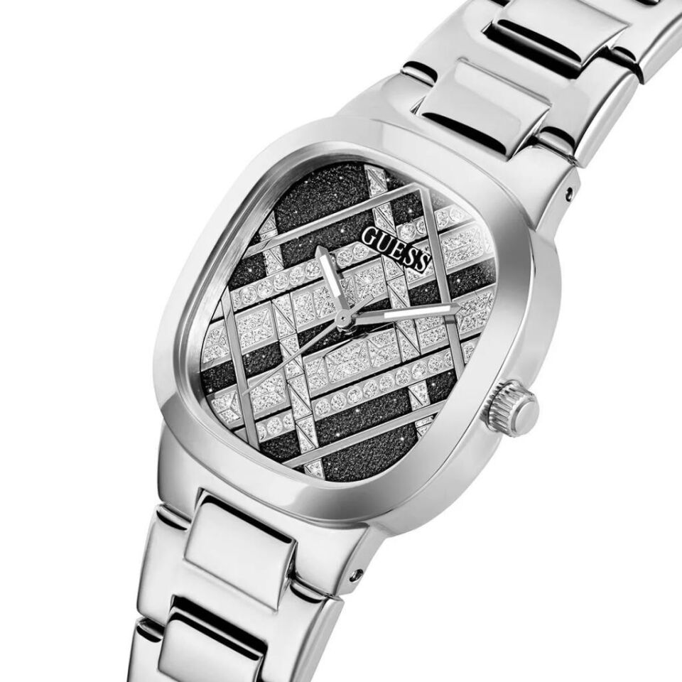 Guess GUGW0600L1 Quartz Çelik Gri Siyah Kadran 32 mm Kadın Kol Saati