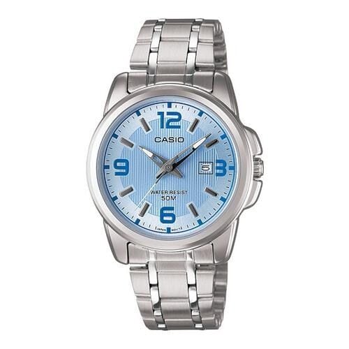 Casio LTP-1314D-2AVDF Quartz Çelik Gri Mavi Kadran 33 mm Kadın Kol Saati