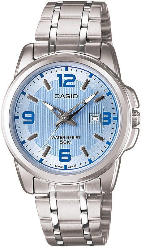 Casio LTP-1314D-2AVDF Quartz Çelik Gri Mavi Kadran 33 mm Kadın Kol Saati