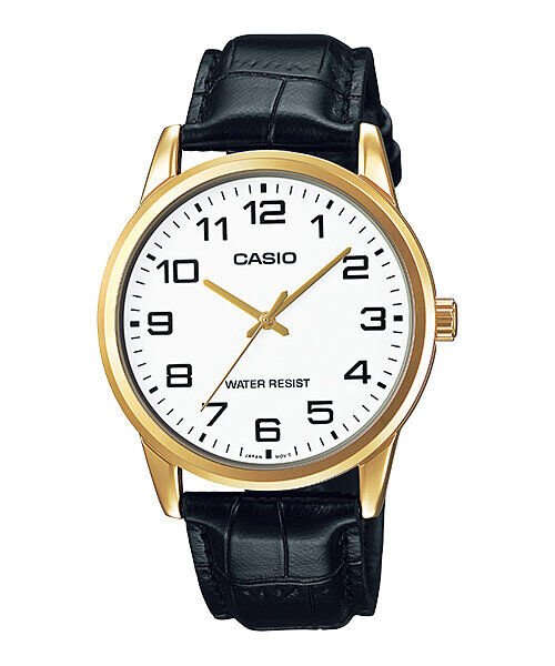 Casio MTP-V001GL-7BUDF Quartz Deri Siyah 38 mm Erkek Kol Saati