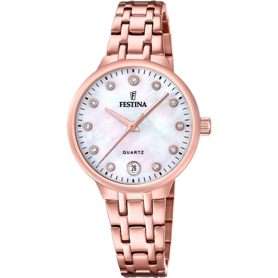 Festina Mademoıselle F20722/1 Quartz Çelik Rose Sedef Kadran 33 mm Kadın Kol Saati