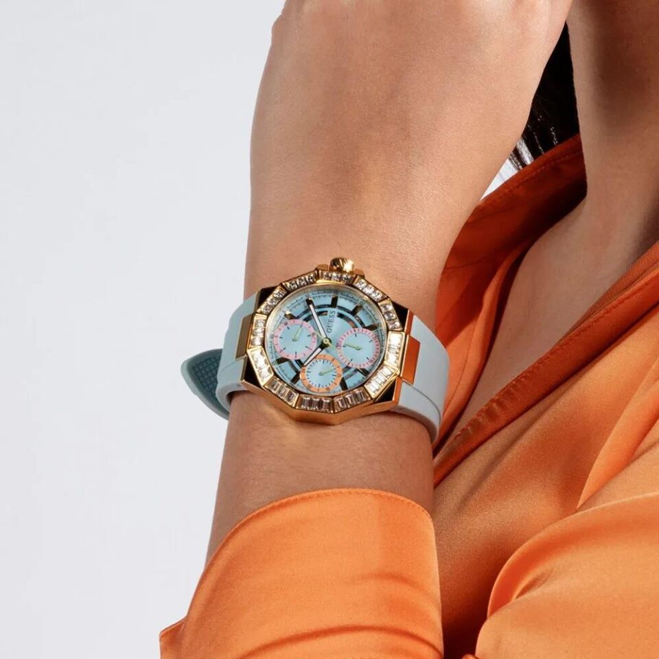 Guess GUGW0695L1 Quartz Silikon Mavi 39 mm Kadın Kol Saati