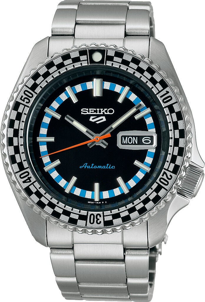 Seiko 5 Sports SRPK67K1 Otomatik Çelik Gri Siyah Kadran 10 ATM 42 mm Erkek Kol Saati