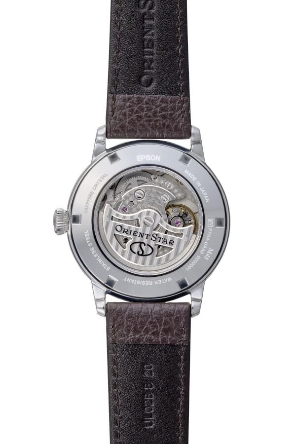 Orient Star RE-BS0001E00B Kurmalı Otomatik Deri Kahverengi Yeşil Kadran Safir Cam 39 mm Erkek Kol Saati