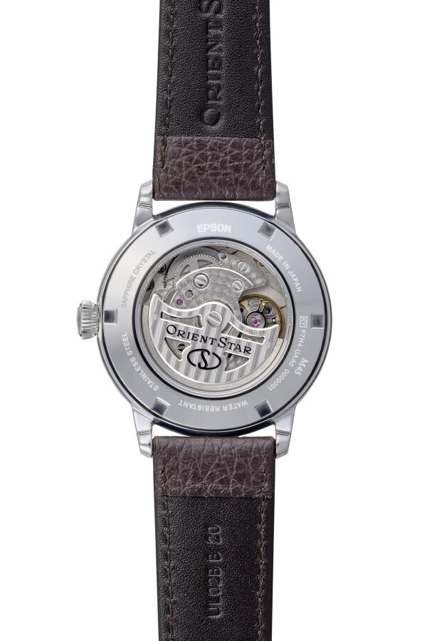 Orient Star RE-BS0001E00B Kurmalı Otomatik Deri Kahverengi Yeşil Kadran Safir Cam 39 mm Erkek Kol Saati