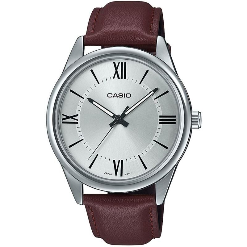 Casio MTP-V005L-7B5UDF Quartz Deri Kahverengi 40 mm Erkek Kol Saati