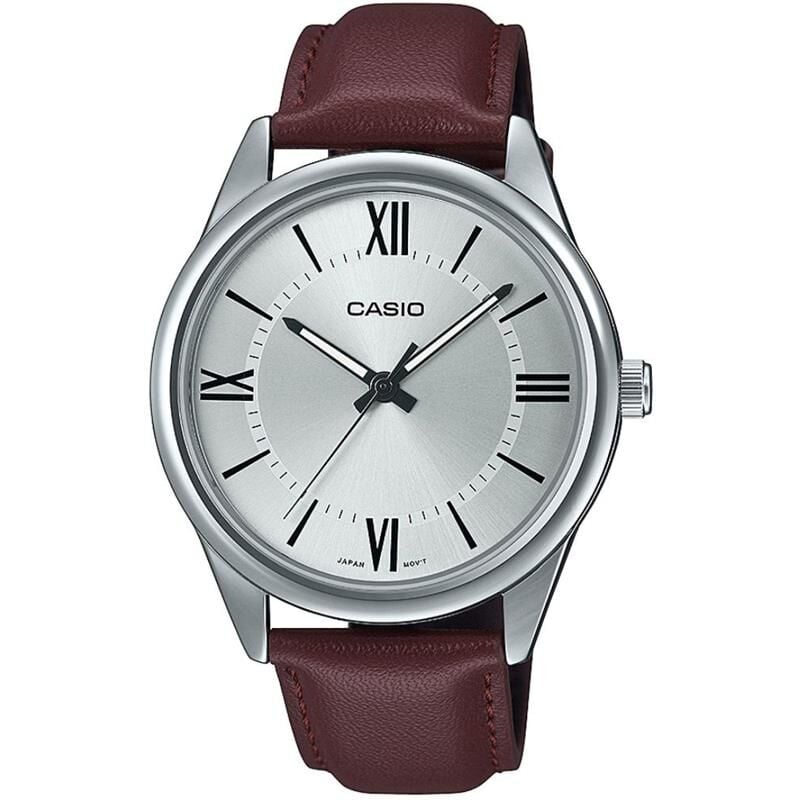 Casio MTP-V005L-7B5UDF Quartz Deri Kahverengi 40 mm Erkek Kol Saati