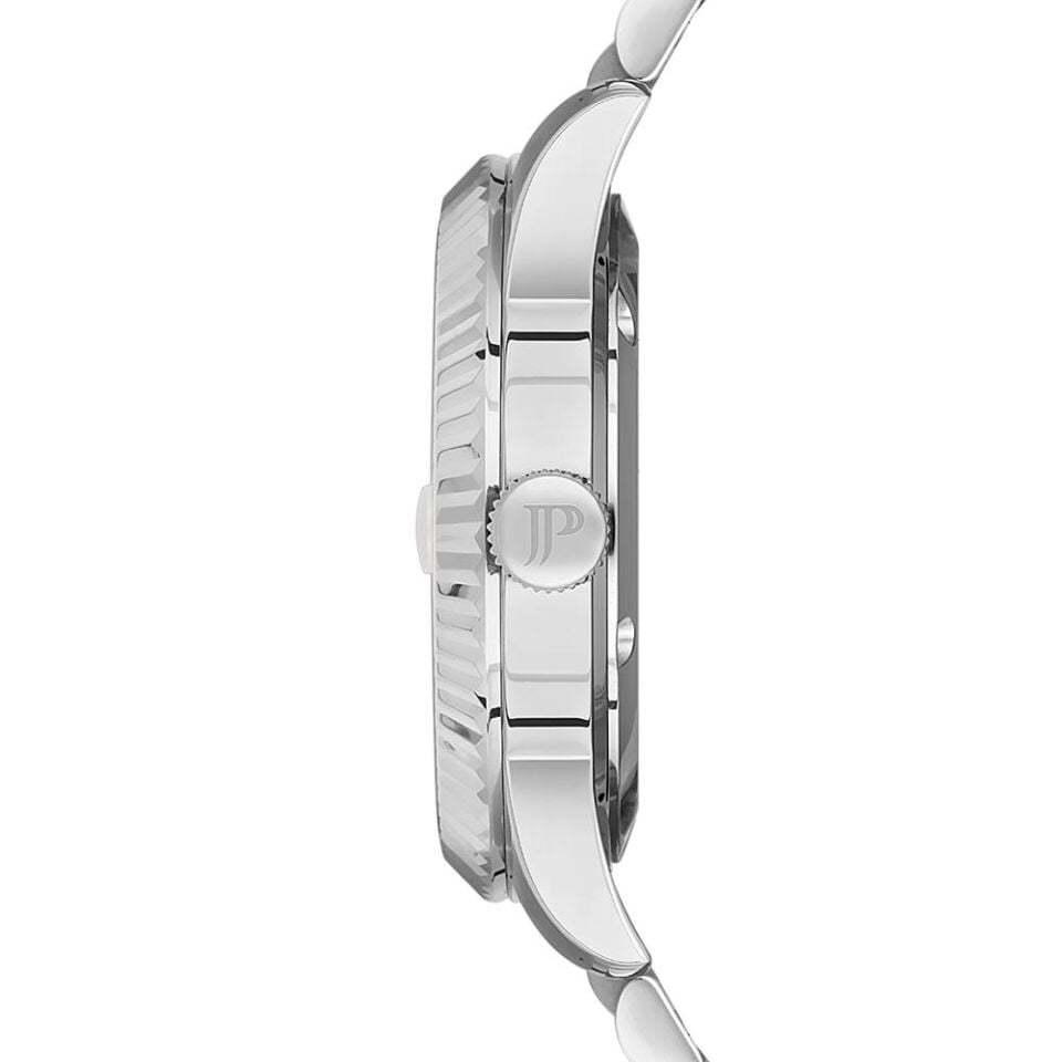 Jacques Philippe JPQGS2313X6 Quartz Swiss Made Çelik Gri Yeşil Kadran 41 mm Erkek Kol Saati