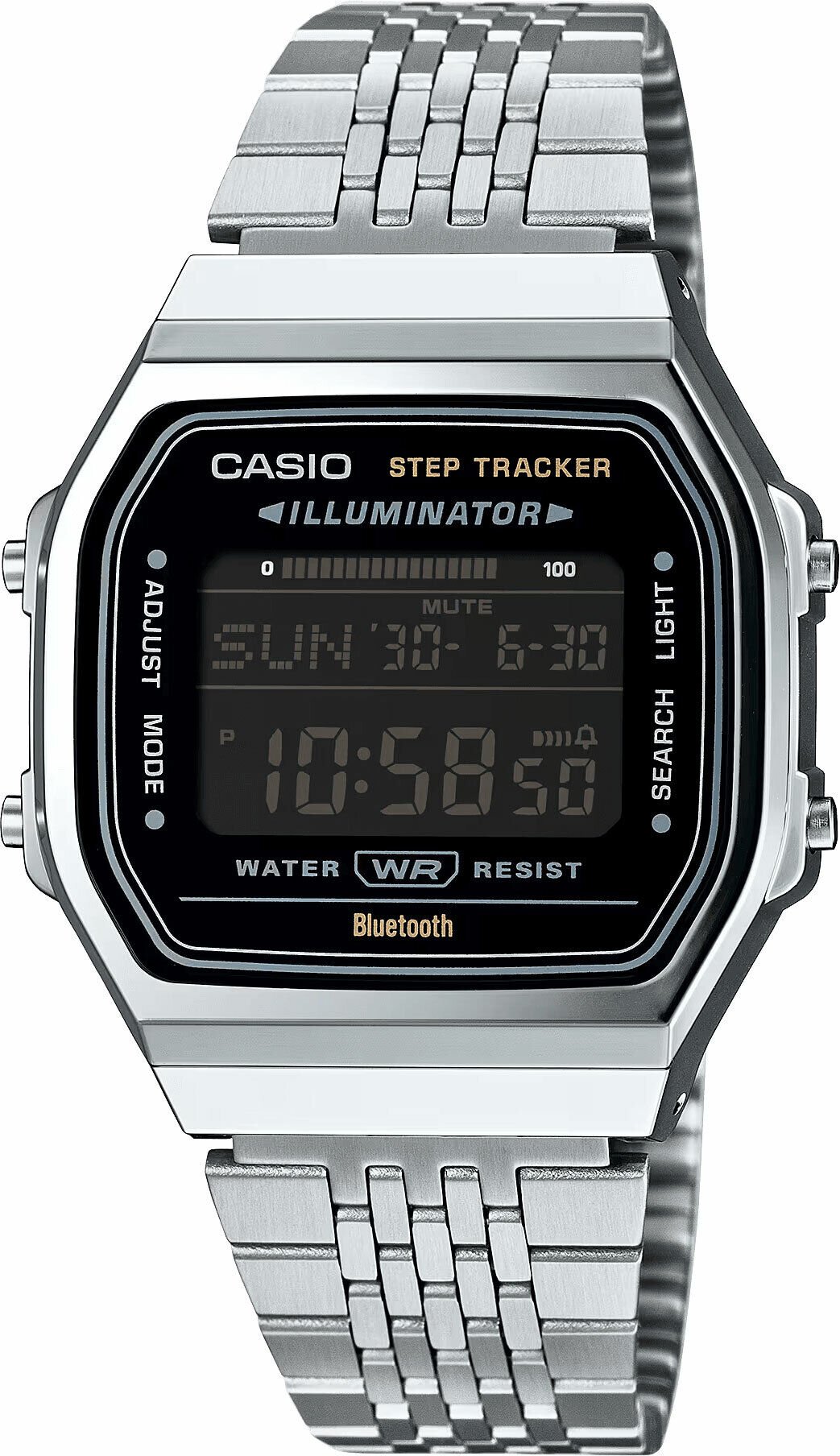 Casio ABL-100WE-1BDF Retro Quartz Dijital Çelik Gri 38 mm Erkek Kol Saati
