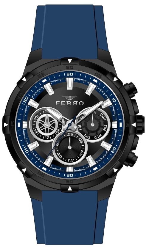 Ferro Lacivert Silikon Kordon Erkek Kol Saati FM31350D-ZA2