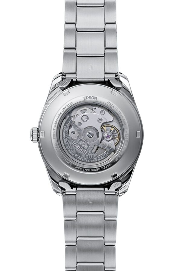 Orient Sun&Moon RA-AK0313Y30B Kurmalı Otomatik Çelik Gri Kahverengi Kadran Safir Cam 42 mm Erkek Kol Saati