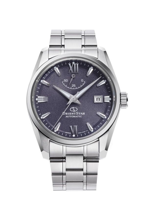 Orient Star RE-AU0112V00B Kurmalı Otomatik Çelik Gri Mor Kadran Safir Cam  10 ATM 39 mm Erkek Kol Saati