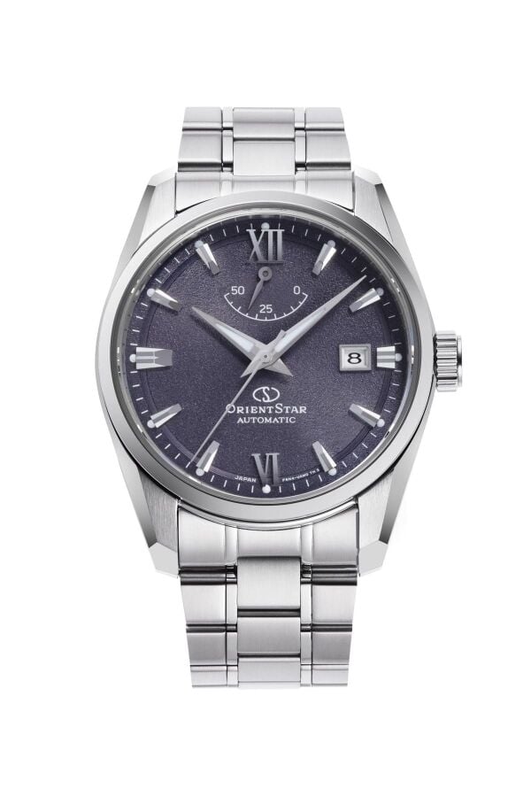 Orient Star RE-AU0112V00B Kurmalı Otomatik Çelik Gri Mor Kadran Safir Cam  10 ATM 39 mm Erkek Kol Saati