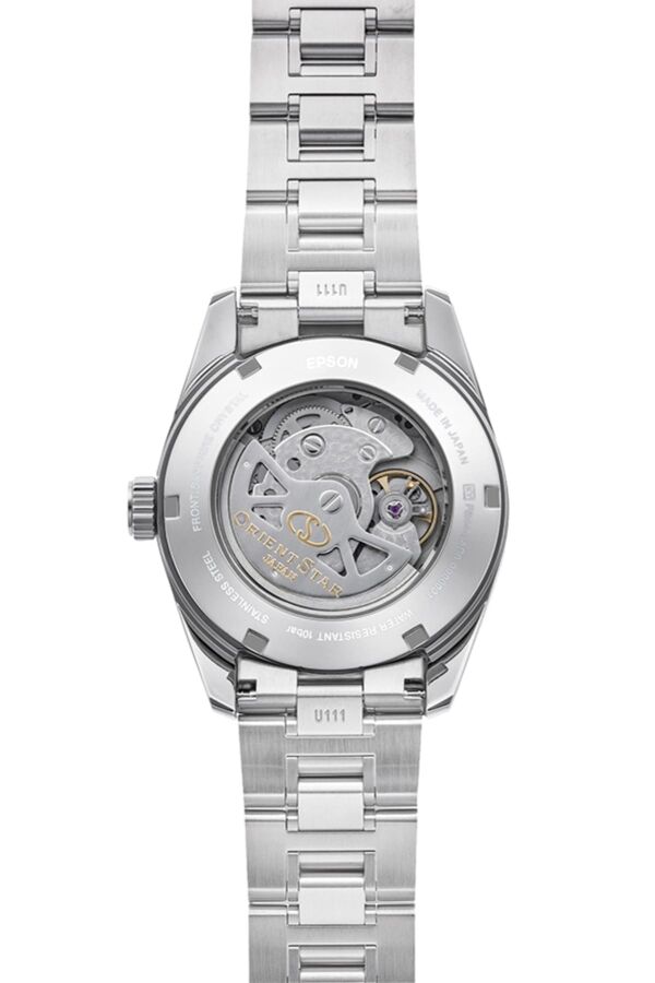 Orient Star RE-AU0112V00B Kurmalı Otomatik Çelik Gri Mor Kadran Safir Cam  10 ATM 39 mm Erkek Kol Saati