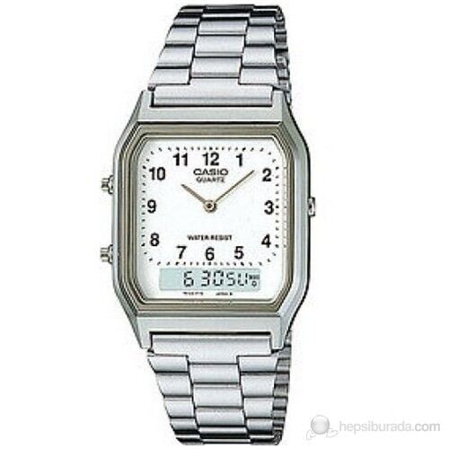 Casio AQ-230A-7BMQ Quartz İyon Kaplama Gri 39x27 mm Erkek Kol Saati