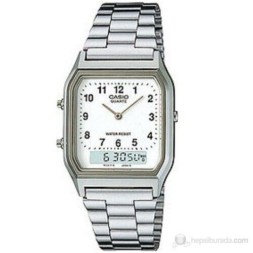 Casio AQ-230A-7BMQ Quartz İyon Kaplama Gri 39x27 mm Erkek Kol Saati