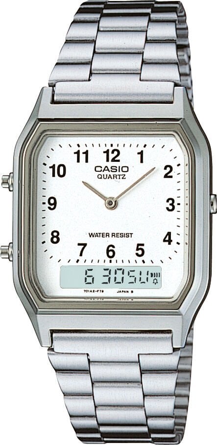 Casio AQ-230A-7BMQ Quartz İyon Kaplama Gri 39x27 mm Erkek Kol Saati