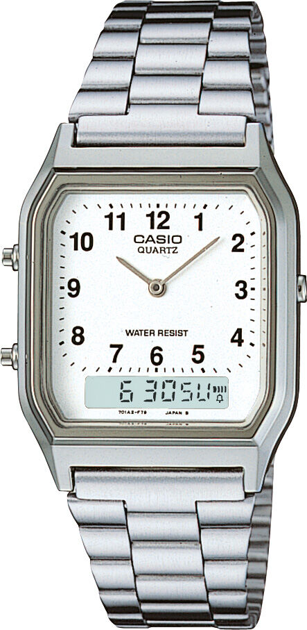 Casio AQ-230A-7BMQ Quartz İyon Kaplama Gri 39x27 mm Erkek Kol Saati