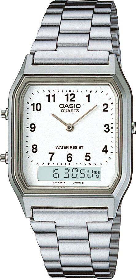 Casio AQ-230A-7BMQ Quartz İyon Kaplama Gri 39x27 mm Erkek Kol Saati