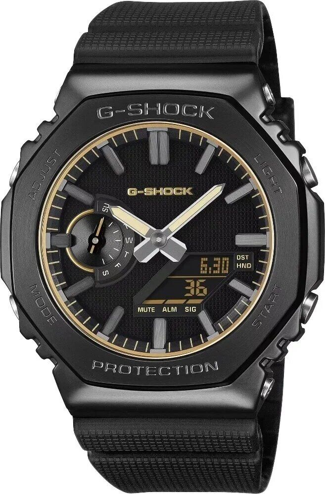 Casio GM-2100LXB-1A9DR Quartz Silikon Siyah 20 ATM 44 mm Erkek Kol Saati
