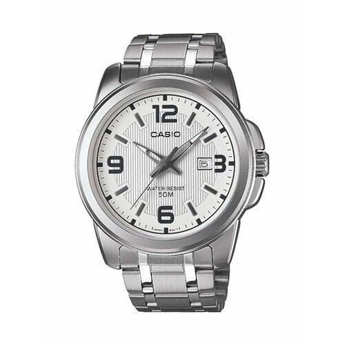Casio MTP-1314D-7AVDF Quartz Çelik Gri Beyaz Kadran 45 mm Erkek Kol Saati