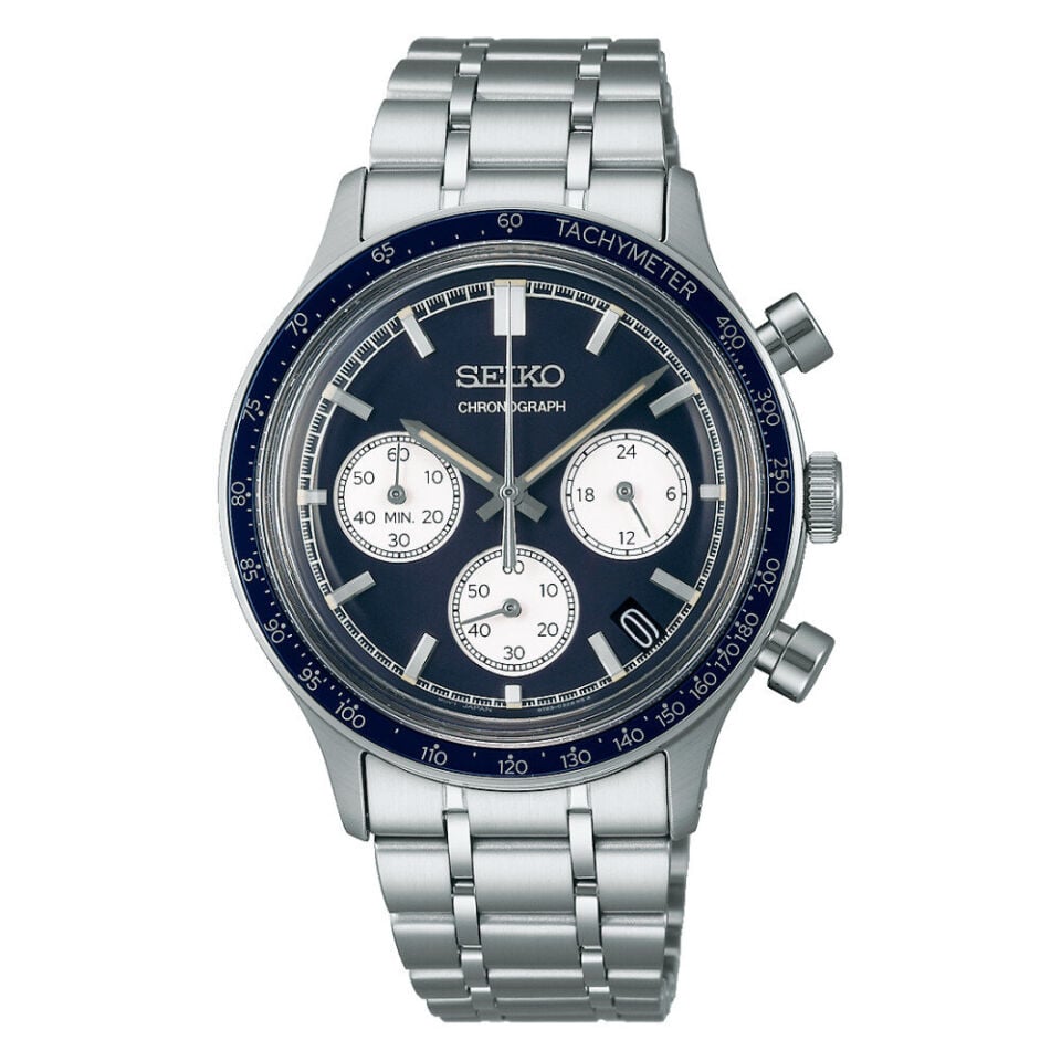 Seiko SSB477P1 Quartz Çelik Gri Mavi Kadran 39 mm Erkek Kol Saati