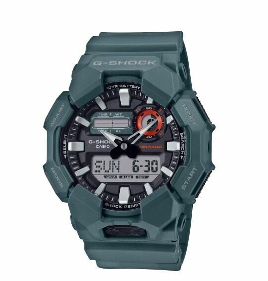 Casio GA-010-2ADR Quartz Analog/Dijital Silikon Mavi 20 ATM 52 mm Erkek Kol Saati